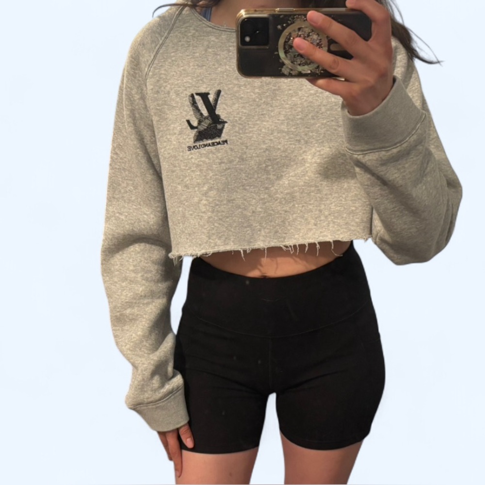 Louis Vuitton Peace and Love Sweater Cropped Oversized